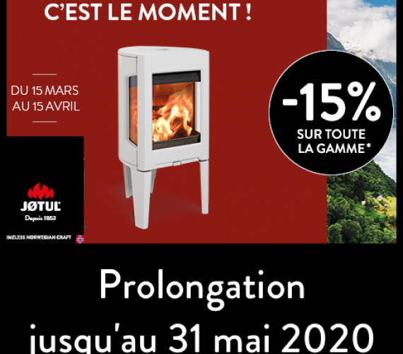 PROLONGATION PRINTEMPS JOTUL JUSQU'AU 31 MAI 2020