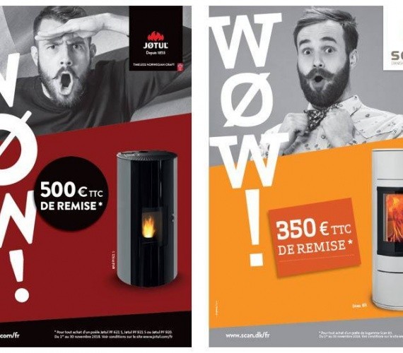 Les Offres "WOW " jusqu'à 500€ TTC de remise* du 1/11 au 30/11/18 !